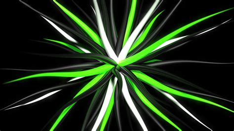 White, black, and green digital wallpaper, abstract, digital art, black ...