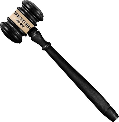 Gavels | 8 1/2" Black Wood Gavel