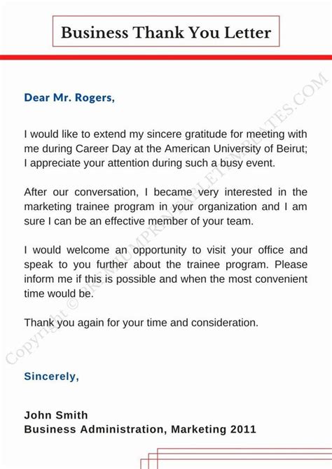 Business Thank You Letter- PDF & Word (Pack of 5) | Business letter ...