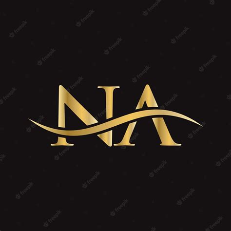 Premium Vector | NA logotype Monogram letter NA logo design Vector NA ...