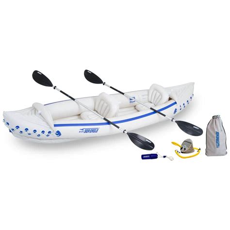 SEA EAGLE Deluxe 3-Person Inflatable Portable Sport Kayak Canoe with ...