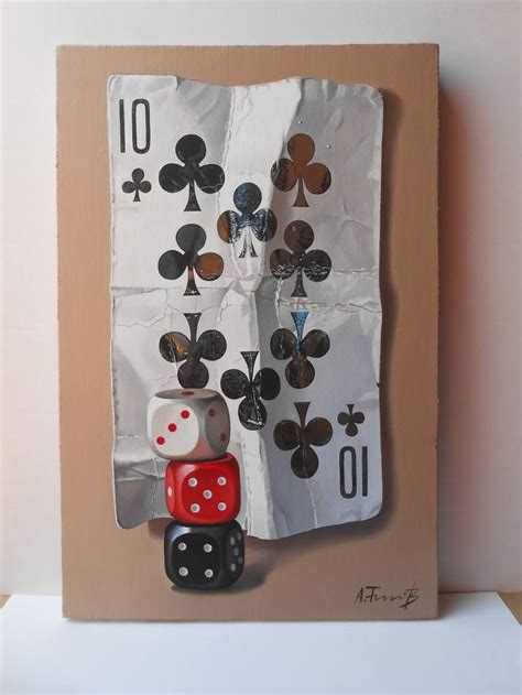 Card and Dice Painting | Lovers art, Painting, Paint cards