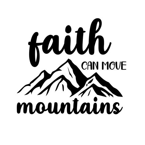 faith can move mountains 10810163 Vector Art at Vecteezy