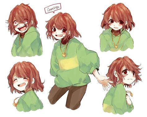 Chara Dreemurr (Full Body and Expression Chart) - undertale foto ...