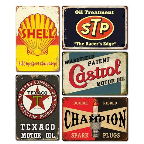 Vintage Metal Tin Signs Retro Garage Signs For Men Wall Decorations Old ...