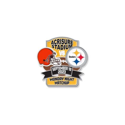 Pittsburgh Steelers vs. Cleveland Browns 9/18/23 Game Lapel Pin