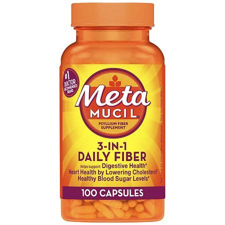 Metamucil MultiHealth Fiber Psyllium Fiber Capsules | Walgreens