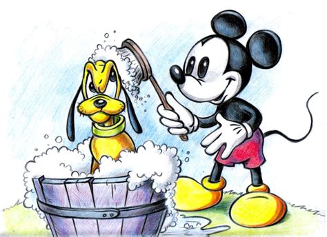 Mickey Mouse and Pluto by zdrer456 on DeviantArt