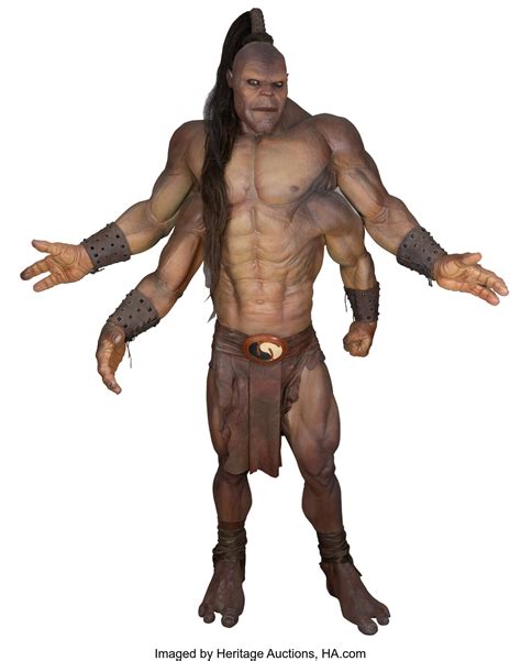 "Goro" screen used costume from Mortal Kombat on a lifesize display ...