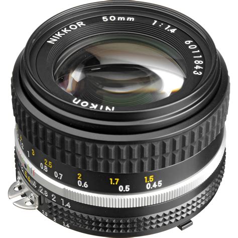 Used Nikon NIKKOR 50mm f/1.4 Lens 1433 B&H Photo Video