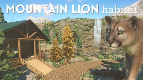 COUGAR HABITAT Planet Zoo Speed Build NEW PACK! North America DLC ...