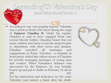 Valentine's Day. History, Customs and Traditions - презентация онлайн