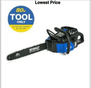 Kobalt 80V Chainsaw, Review, Parts & Manual - Best Professional Chainsaw