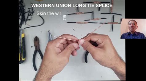 How to make a Western Union Long Tie Splice - YouTube