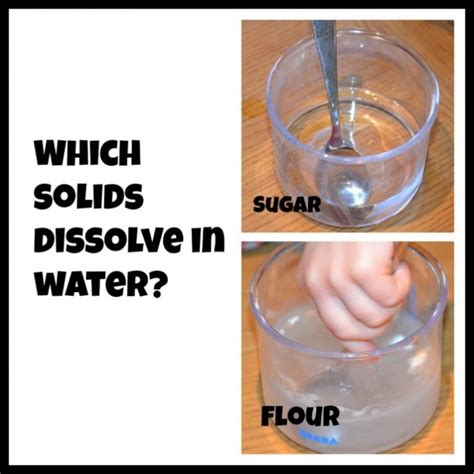 Which solids dissolve in water