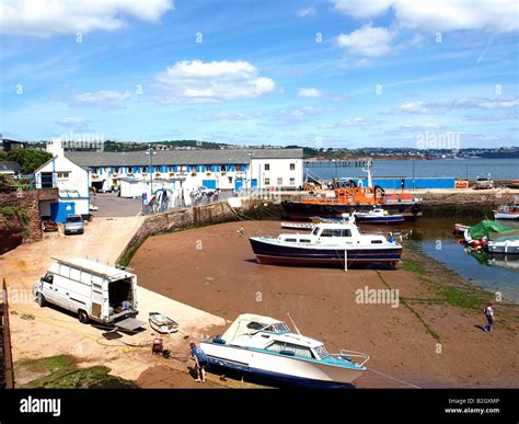 The harbour lights restaurant and harbour beach at Paignton,The English ...