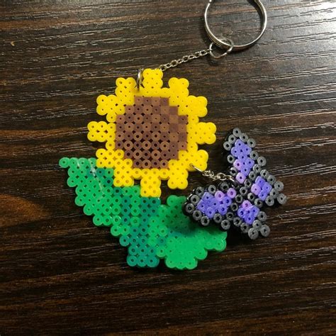 Perler Bead Keychain - Etsy