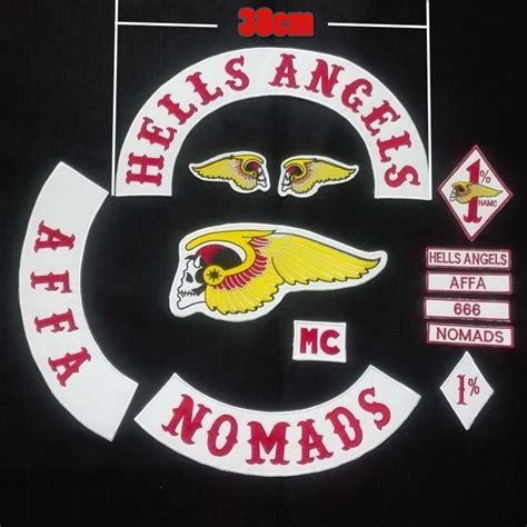 2017 38cm Hells Angels Patches Badges For The Jackekt Clothing Biker ...