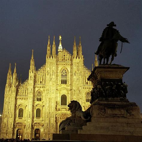 Duomo di Milano at Night Photograph by CJ Johnson - Fine Art America