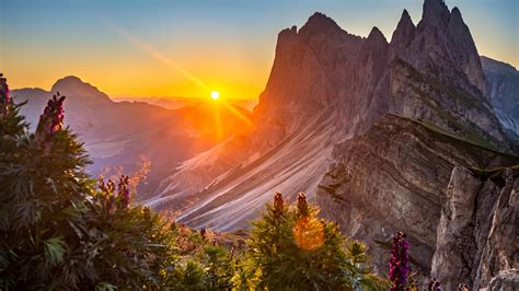 3840x2160 Sunrise At The Dolomites Italy 4K ,HD 4k Wallpapers,Images ...