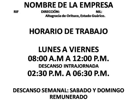 Básico de Contadores: Avisos y Carteles en los Sitios de Trabajo ...