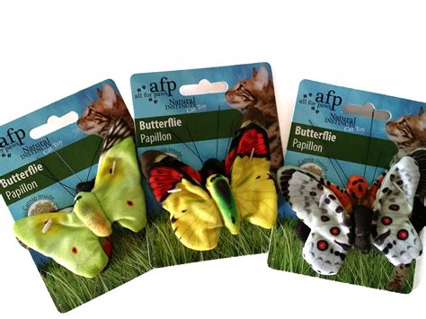 All For Paws Premium Cat Toy - Butterflies Pack of Two