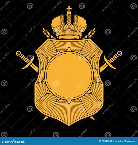 Vector coat of arms ilustração do vetor. Ilustração de isolado - 65340059