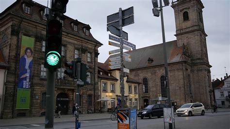 D: Erlangen. Germany. Sights and Sounds of the City Center. October ...