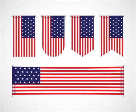 USA Banner Set 524875 Vector Art at Vecteezy