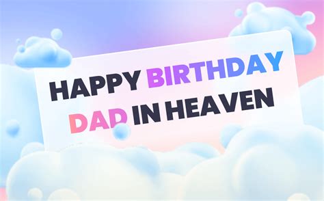 Happy Birthday Poem For Dad In Heaven - Infoupdate.org