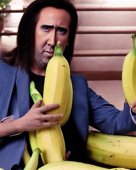 Nicolas Cage and bananas by auctionpiccker on DeviantArt