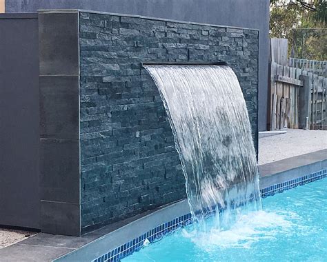 Wall Cladding | Smiling Rock Melbourne | Pool waterfall, Building a ...