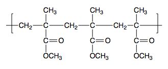 Draw a skeletal structure of methyl methacrylate polymer with 3 ...