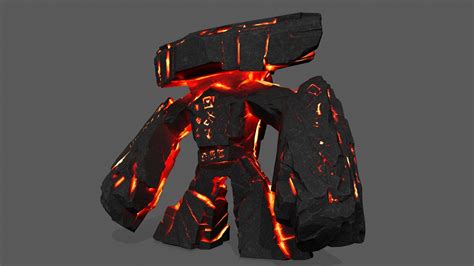 ArtStation - lava monster | Game Assets