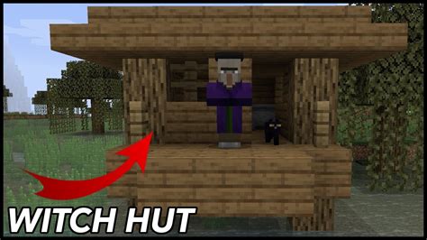 Where To Find A Witch Hut In Minecraft - YouTube