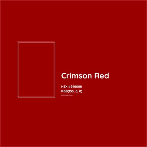 About Crimson Red - Color codes, similar colors and paints - colorxs.com