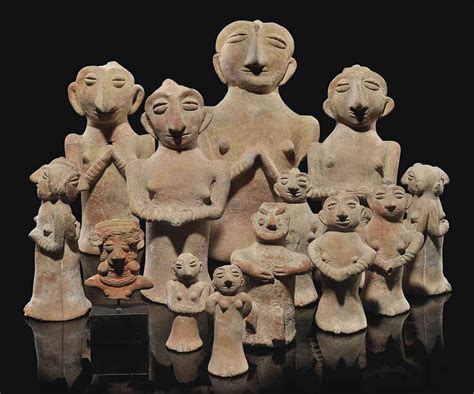 A GROUP OF INDUS VALLEY TERRACOTTA FIGURES , HARAPPA, NORTH PAKISTAN ...