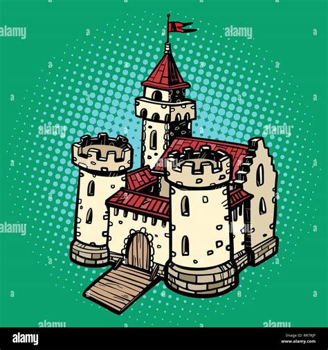 Vintage medieval castle drawing hi-res stock photography and images - Alamy