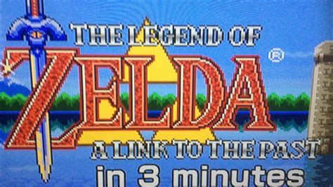 The Legend of Zelda A Link to the Past Speedrun in 3 minutes and 20 ...