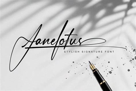 Janelotus Handwritten Signature Font - All Free Fonts