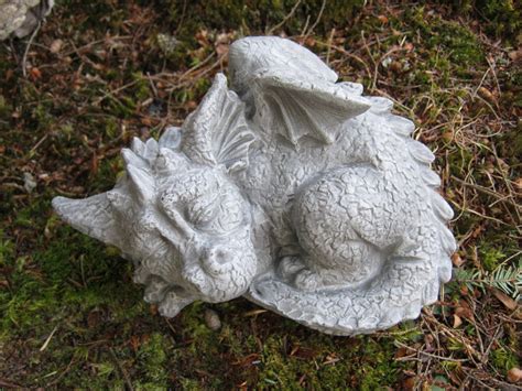 Dragon Statue Concrete Dragon Cement Dragons Garden | Etsy