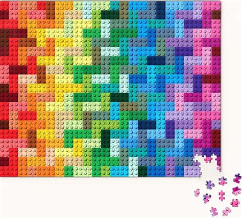 LEGO Rainbow Bricks Puzzle, 1000 Pieces, Chronicle Books | Puzzle Warehouse