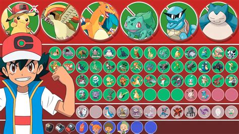 All Ash's Pokemon GEN 1 - GEN 8 (2023/2024) - YouTube