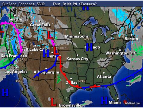 Weather Map, Weather Fronts Diagram | Quizlet