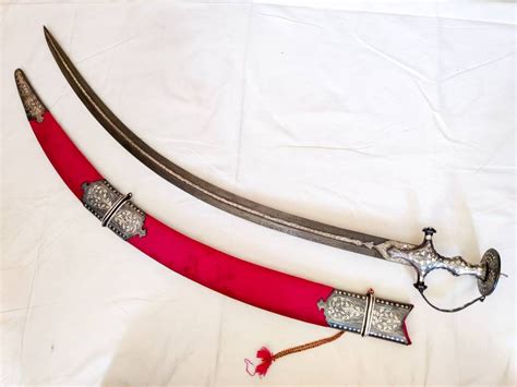 Handcrafted Indian Talwar/ Sword With Silver Koftgari Work and - Etsy UK