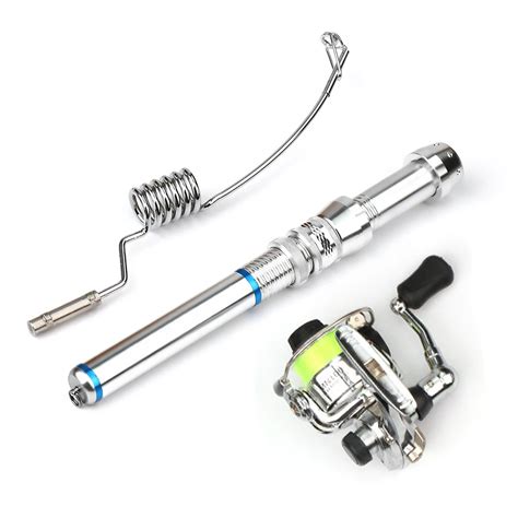 Lixada 38CM Pocket Fishing Rod Reel Combo Ultrashort Rock Sea Fishing ...