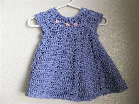 My latest project: My first crocheted baby dress finished!