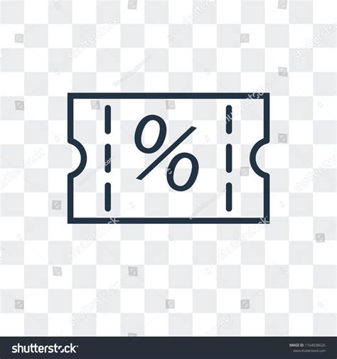 Voucher vector icon isolated on transparent background, Voucher logo ...