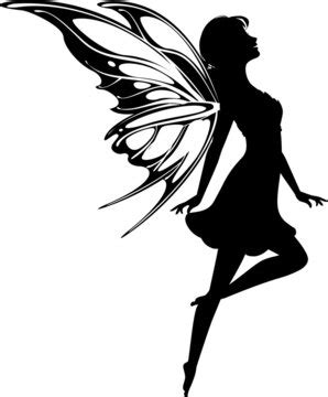 Flying Fairy Silhouette