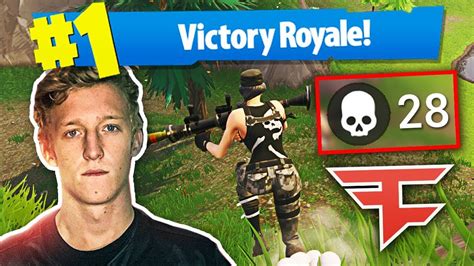 FaZe Tfue Drops 28 in Solo Squads - Fortnite: Battle Royale - YouTube